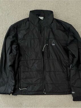 Black puffer jacket